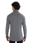 Pánské merino tričko s dlouhým rukávem ICEBREAKER Mens 260 Tech LS Half Zip, Gritstone Heather velikost: XL