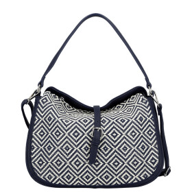 Módní dámská koženková kabelka do ruky Denira, modrá