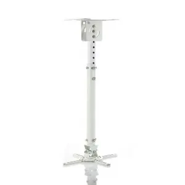 P-107W Stropní držák projektoru bílá / Držák projektoru / nosnost 15 kg / rozsah 45-76 cm (RAMART P-107W)