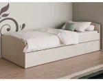 Postel s úložným prostorem Patrik 90x200 cm, béžová kašmír