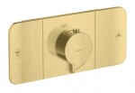 AXOR - One Termostatická baterie pod omítku, pro 2 spotřebiče, kartáčovaná mosaz 45712950