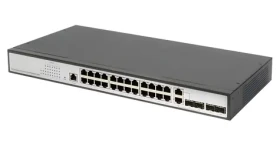 DIGITUS DN-80221-3 / Switch / 24x Gigabit RJ45 / 2x Uplink SFP/RJ45 / Layer 2 Managed / 19" (DN-80221-3)