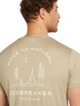 Pánské merino triko s krátkým rukávem ICEBREAKER Mens 150 Tech Lite SS Tee Peaceful Pass, Flagstone velikost: XXL