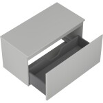 MEXEN/S - Orio koupelnová skříňka pod umyvadlo 90 cm s deskou, 1 šuplík, šedá mat 91A10-09047-1-BFC62