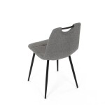 Jídelní židle, šedá, látka, DCL-V2017 GREY2