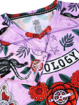 MTB dres CYCOLOGY Ashanti, purple, dámský, dlouhý rukáv (Motiv Ashanti, velikost M)