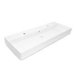 Umyvadlo SAT Infinitio 121,4x46,9 cm dva otvory pro baterii SATINF12046 SATINF12046