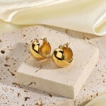 ELENYS Bold – pozlacené náušnice 18K žluté zlato
