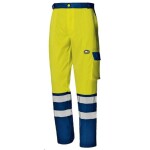 Montérkové kalhoty MISTRAL do pasu reflexní žluto-modré 58 žluto-modré