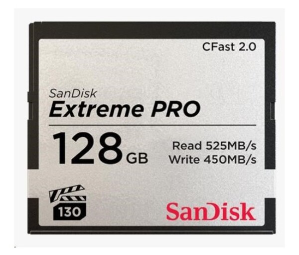 SanDisk CFAST 2.0 128GB Extreme Pro (525 MB/s VPG130) EDF_493052