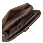 Stylová dámská crossbody kabelka Nikola, tmavě béžová