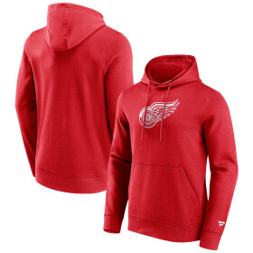 Fanatics Pánská mikina Detroit Red Wings NHL Primary Logo Graphic Hoodie Athletic Red Velikost: S