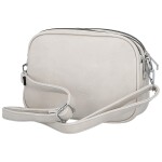 Trendy dámská koženková crossbody kabelka Teressa, krémová