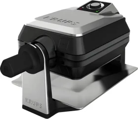 Krups Professional FDD95D černá / Vaflovač / nerezové tělo / otočná komora 180° / 1200 W (FDD 95D)