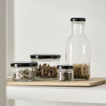 Ib Laursen Sklenička s víčkem Toledo 220 ml, čirá barva, sklo, kov