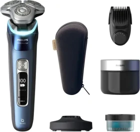 Philips i9000 Prestige Ultra XP9201/33 modrá / Pánský holicí strojek / Wet Dry / Bluetooth / LED displej (XP9201/33)