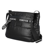 Stylová dámská crossbody kabelka Sajla, černá