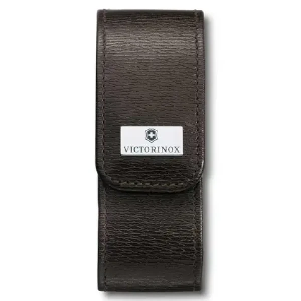 VICTORINOX leather brown pouch, for 111 mm knifes, (4.0482)