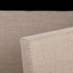 Taburet s úložným prostorem, látka krémová