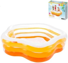 INTEX Bazén pětiúhelník 185 x 180 x 53 cm oranžový / Bazén / PVC / 466 l / od 6 let (it56495)