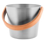 Hliníkové vědro Rento s uchem, nerez