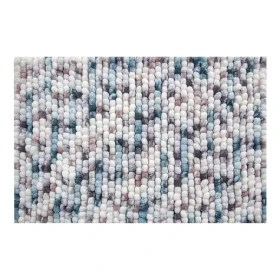 Spirella KITO šedo-hnědá / Koupelnová předložka / 55 x 65 cm / Mikrovlákno / Protiskluzová