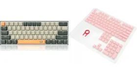 Redragon K606 LAKSHMI + A130 PBT Pink / Herní klávesnice / Mechanická / Red switch / USB / US
