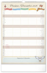 Nástěnný kalendář 2026 NOTIQUE - Rodinný plánovací Harry Potter, 33 x 46 cm