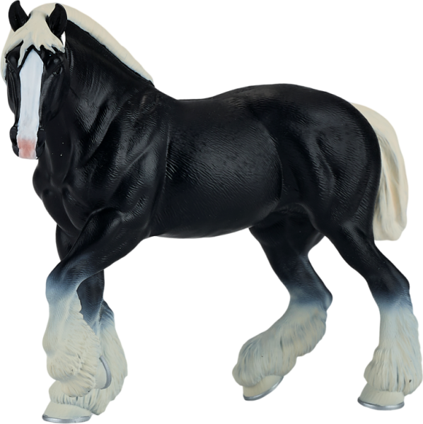 Kůň Clydesdale černý figurka - Alltoys Mojo