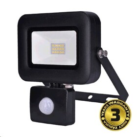 LED reflektor PRO s čidlem pohybu 10W černý 850lm 5000K Solight