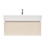 Koupelnová skříňka s umyvadlem SAT Feel 80x30x46 cm pískově béžová mat SATFEEL80BEU2B SATFEEL80BEU2B