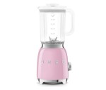 Smeg BLF03PKEU mixér, 800 W, 4 programy, funkce pulse, 18000 RPM, nerezové ostří, Ice crush, 50's Style, růžový