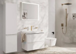 HANSGROHE - Tecturis E Umyvadlová baterie s výpustí, 2-otvorová instalace, CoolStart, EcoSmart+, kartáčovaný bronz 73053140