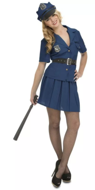 Kostým Policistka modrá Velikost: M