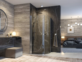 Aquatek GLASS S2 90 cm CHROM Sprchová zástěna čiré sklo