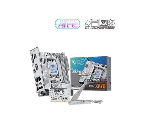 MSI MB Sc AM5 MPG X870I EDGE TI EVO WIFI, AMD B870, 2xDDR5, WiFi,1xHDMI, mini-ITX EDF_2648789