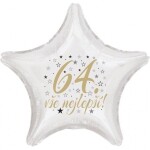 64. narozeniny balónek hvězda Balonky.cz 64. narozeniny balónek hvězda Balonky.cz
