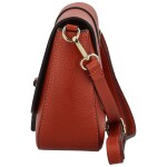 Luxusní dámská kožená crossbody Estrella, tmavě červená