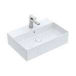 VILLEROY & BOCH - Memento 2.0 Umyvadlo na desku 50x42 cm, s přepadem, otvor pro baterii, alpská bílá 4A075001