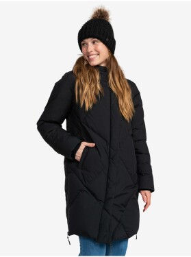 Černý dámský zimní prošívaný kabát Roxy Abbie Dámské