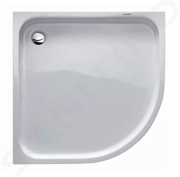 DURAVIT - D-Code Sprchová vanička čtvrtkruhová 900x900 mm, alpská bílá 720108000000000