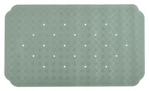 Spirella RUBY protiskluzová podložka do vany studená zelená / přírodní kaučuk / 70 x 40 cm