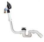 VILLEROY & BOCH - Subway 3.0 Vanová odtoková a přepadová souprava s napouštěním, Stone White UPCON0136-RW