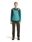Dámské merino triko s dlouhým rukávem ICEBREAKER Wmns 125 Cool-Lite Sphere LS Tee CB, Tidaltalhthr/Tidalteal/Cb velikost: M