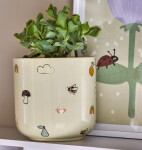 Bloomingville Béžový kameninový květináč Agnes 16 cm