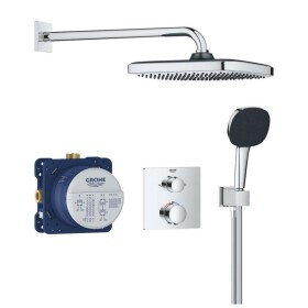 GROHE - Vitalio Comfort Sprchový set s termostatem pod omítku, 25x25 cm, 2 proudy, chrom 34882000