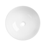 INVENA - Umyvadlo na desku DOKOS 39,5 cm, černá bílá CE-19-041-C