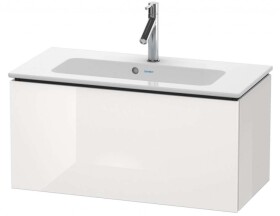 DURAVIT - L-Cube Umyvadlová skříňka Compact, 40x82x39 cm, 1 zásuvka, lesklá bílá LC615702222