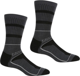 Pánské ponožky Regatta RMH045 Samaris 599 černo šedé Černá 40-42