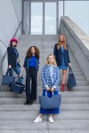 Nákupní taška Reisenthel Loopshopper L Herringbone dark blue
